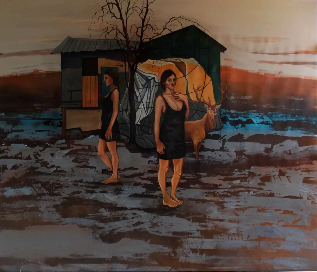 Bu eser MAHMUT ÖZDEMİR tarafından 2017 yılında 120x140 cm ölçülerinde Tuval üzeri akrilik boya tekniği ile yapılmıştır.