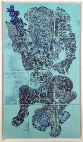 "Deniz Tanrıları" eseri SEMİH KAPLAN tarafından 2016 yılında 132x75 cm ölçülerinde Seramik Pano tekniği ile yapılmıştır.