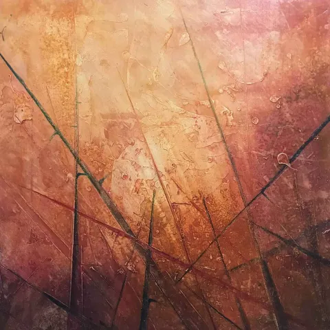 "Katarsis" eseri MUSA GÜNEY tarafından 2017 yılında 70x70 cm ölçülerinde Tuval üzeri yağlı boya tekniği ile yapılmıştır.
