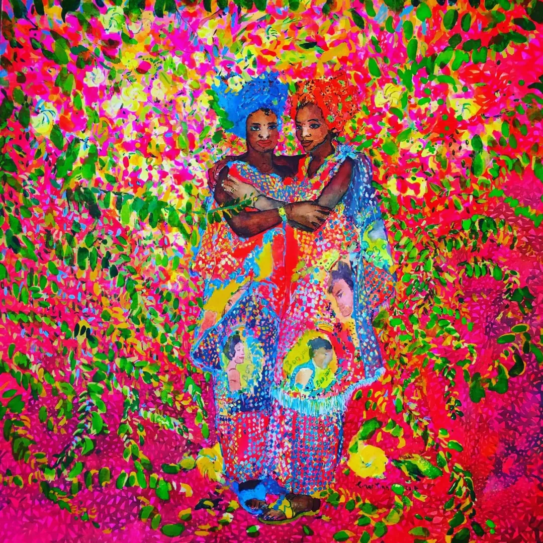 yakınlaştır "Pembe Hayat" eseri PINAR TINÇ tarafından 2017 yılında 70x70 cm ölçülerinde Tuvale çini mürekkebi tekniği ile yapılmıştır.