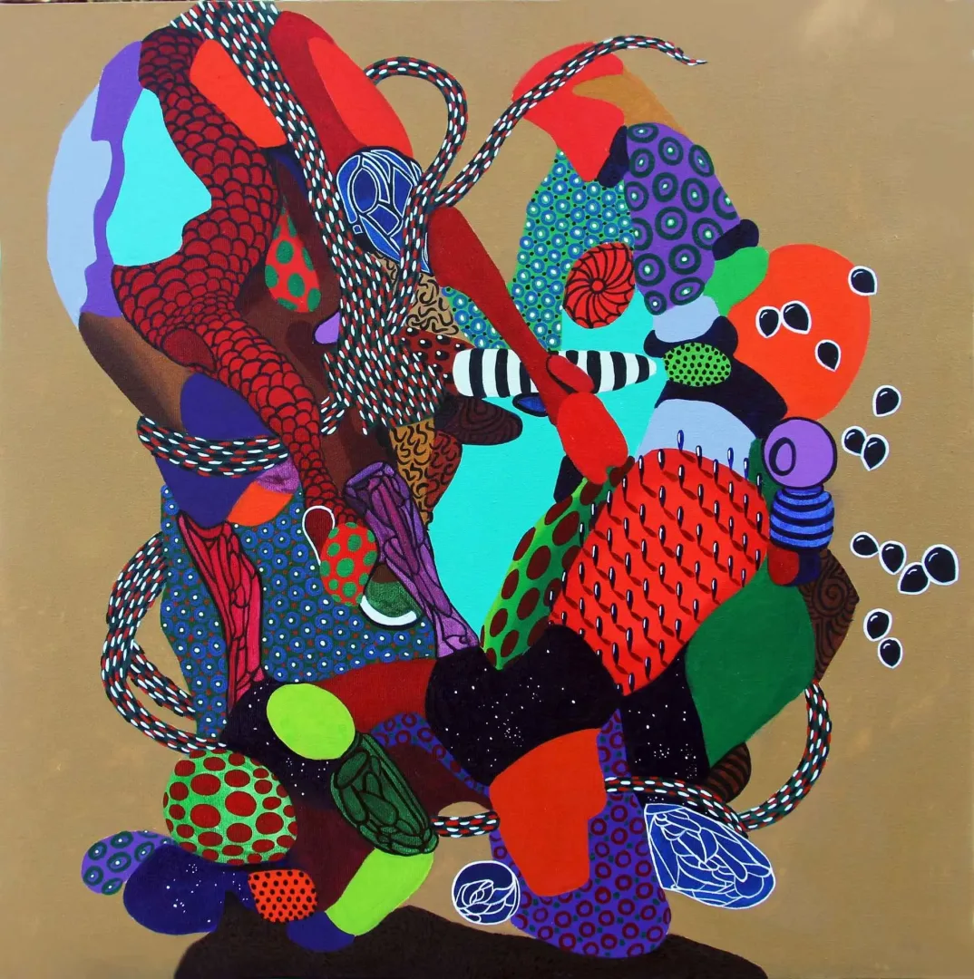 "Alga Marina" eseri LEVENT OYLUÇTARHAN tarafından 2017 yılında 70x70 cm ölçülerinde Tuval üzeri yağlı boya tekniği ile yapılmıştır.