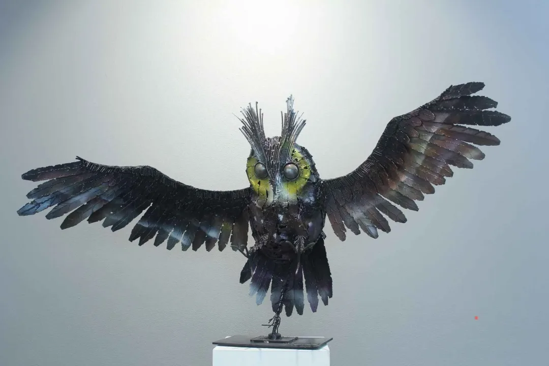 yakınlaştır "Baykuş" eseri MURAT YILDIRIMÇAKAR tarafından 2017 yılında 77x132x64 cm ölçülerinde Metal tekniği ile yapılmıştır.