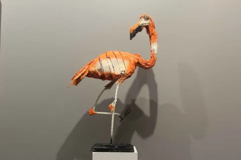 MURAT YILDIRIMÇAKAR — “Flamingo”, 2017 "Flamingo" eseri MURAT YILDIRIMÇAKAR tarafından 2017 yılında 83x28x54 cm ölçülerinde Metal tekniği ile yapılmıştır.