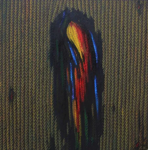 "Tarihsiz Günlükler-II" eseri AHMET YEŞİL tarafından 2017 yılında 70x70 cm ölçülerinde Tuval üzeri yağlı boya tekniği ile yapılmıştır.