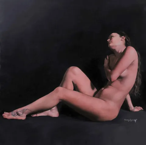 HASAN SAYGIN tarafından 2017 yılında 70x70 cm ölçülerinde Tuval üzeri yağlı boya tekniği ile yapılmıştır.