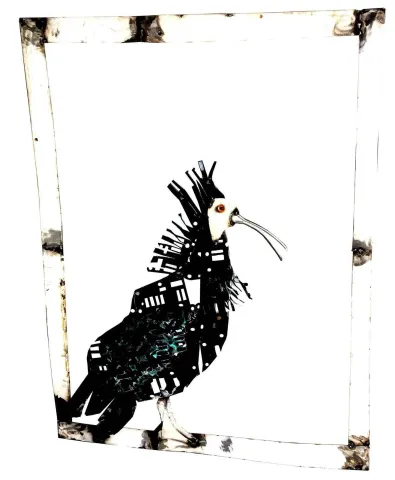 "Kelaynak" eseri ASAF ERDEMLİ tarafından 80x60x6 cm ölçülerinde Hurda Metal, Kaynak tekniği ile yapılmıştır.