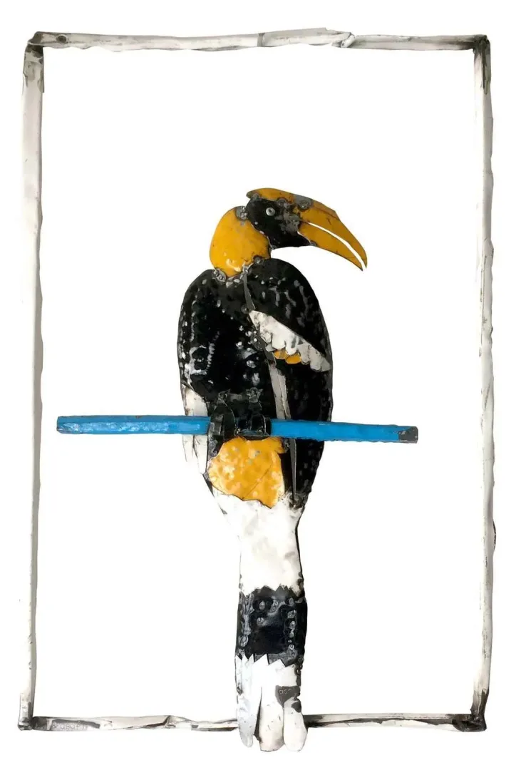 yakınlaştır "Çekiç baş" eseri ASAF ERDEMLİ tarafından 60x40x4 cm ölçülerinde Hurda Metal, Kaynak tekniği ile yapılmıştır.