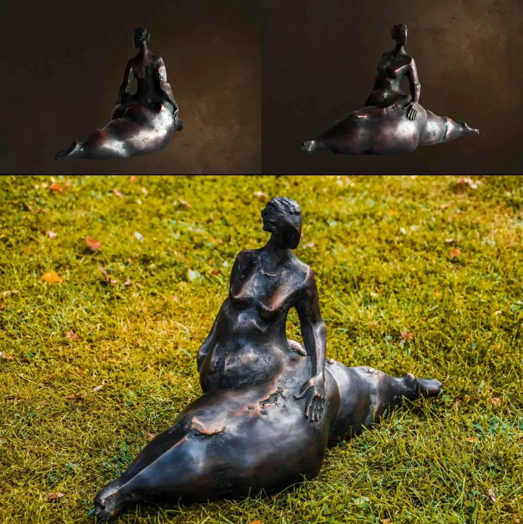 "İsimsiz" eseri AZİMET KARAMAN tarafından 2016 yılında 37x24x64 cm ölçülerinde Bronz tekniği ile yapılmıştır.