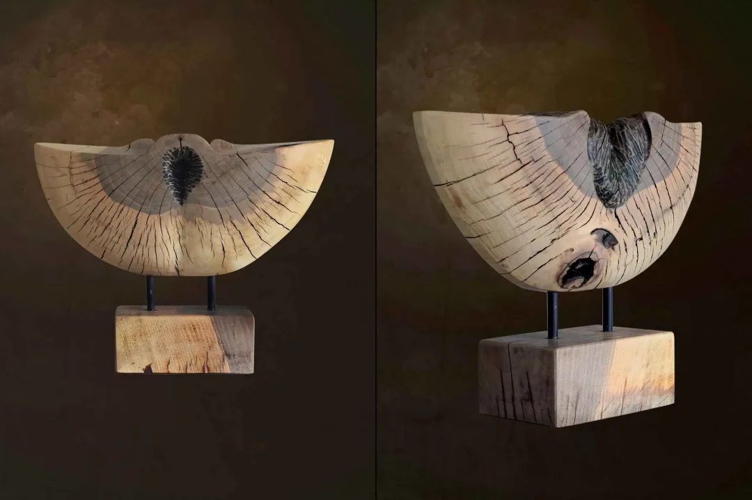AZİMET KARAMAN — 2017 Bu eser AZİMET KARAMAN tarafından 2017 yılında 46x59x21 cm ölçülerinde Ahşap Yontma (Ceviz) tekniği ile yapılmıştır.