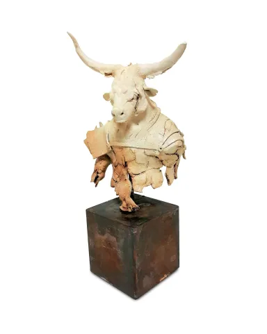 "Yaralı Yüz" eseri BUĞRA ÖZER tarafından 2017 yılında 35x18x22 cm ölçülerinde Beyaz Kil Anagama Firing-Odun pişirimi 1300°C and Moldshaping Serbest Elle ve Kalıpla Şekillendirme tekniği ile yapılmıştır.