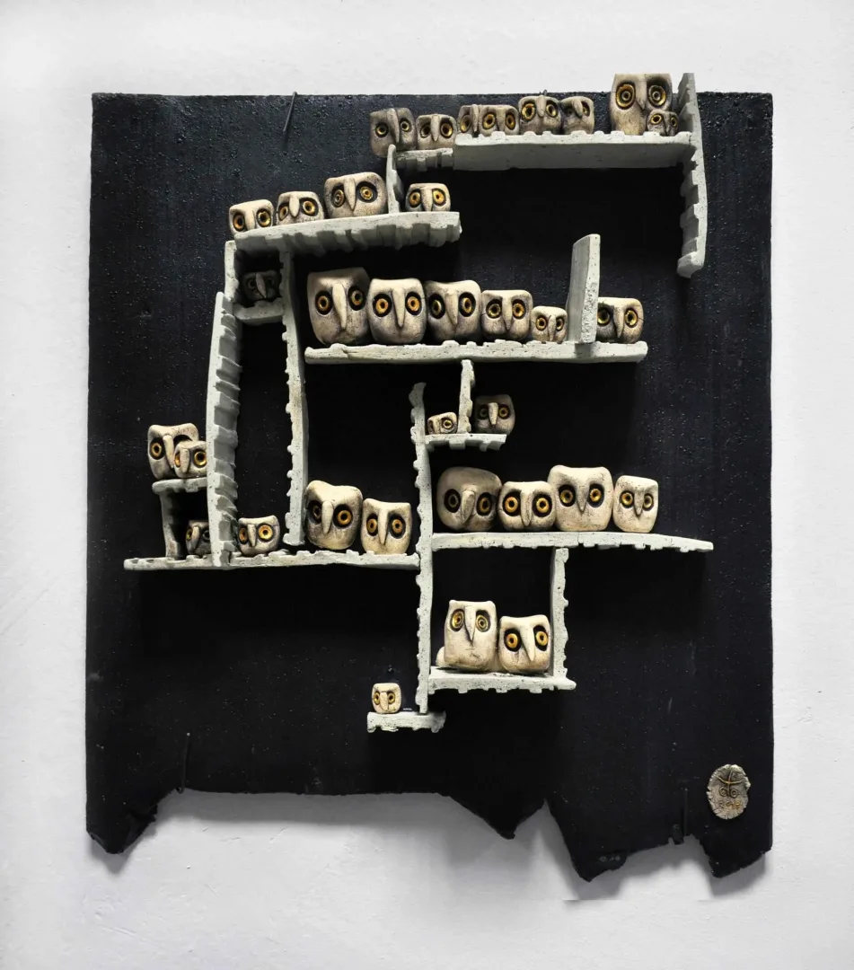 yakınlaştır "Duvar Seramiği" eseri DENİZ ONUR ERMAN tarafından 2014 yılında 16x31x13 cm ölçülerinde Seramik tekniği ile yapılmıştır.