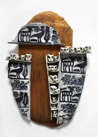 DENİZ ONUR ERMAN — “Duvar Seramiği”, 2014 "Duvar Seramiği" eseri DENİZ ONUR ERMAN tarafından 2014 yılında 16x34x33 cm ölçülerinde Seramik tekniği ile yapılmıştır.