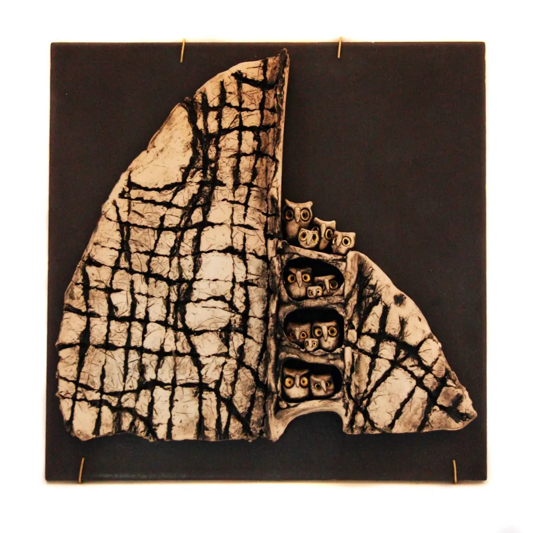 yakınlaştır "Duvar Seramiği" eseri DENİZ ONUR ERMAN tarafından 2014 yılında 16x31x13 cm ölçülerinde Seramik tekniği ile yapılmıştır.