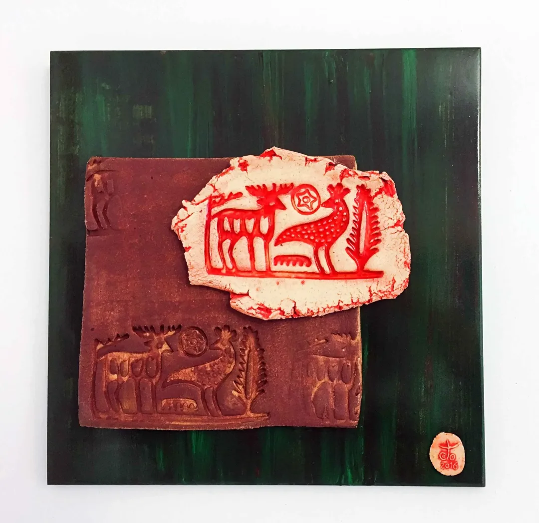 yakınlaştır "Duvar Seramiği" eseri DENİZ ONUR ERMAN tarafından 2016 yılında 16x31x13 cm ölçülerinde Seramik tekniği ile yapılmıştır.