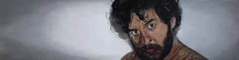 EMRAH EMİR — 2017 Bu eser EMRAH EMİR tarafından 2017 yılında 50x200 cm ölçülerinde Tuval üzeri akrilik boya tekniği ile yapılmıştır.