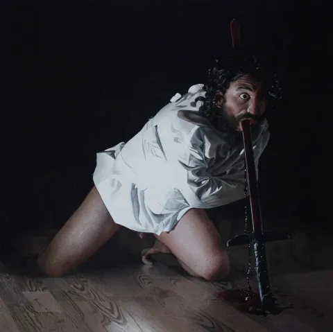 EMRAH EMİR — “Nirvana da İnfaz”, 2017 "Nirvana da İnfaz" eseri EMRAH EMİR tarafından 2017 yılında 100x90 cm ölçülerinde Tuval üzeri akrilik boya tekniği ile yapılmıştır.