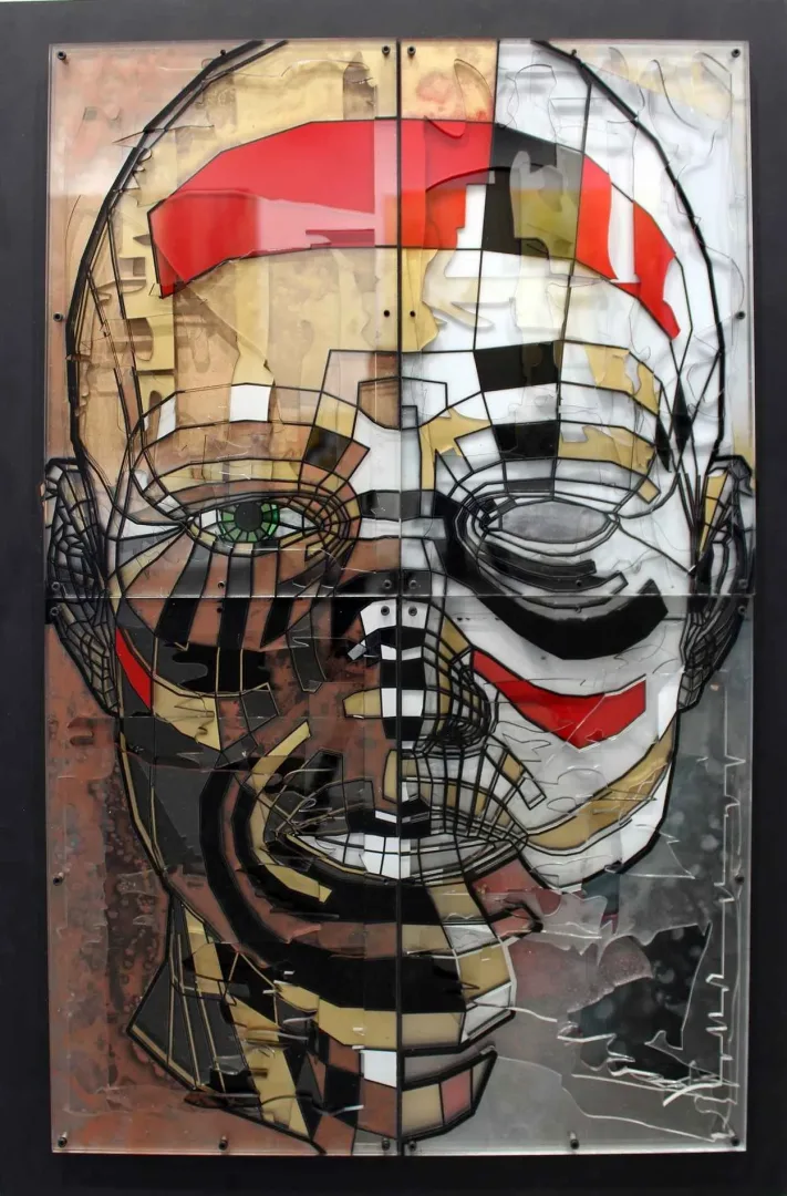 yakınlaştır "Romeo" eseri EMRE LÜLE tarafından 2016 yılında 93x63 cm ölçülerinde Poliplastik tekniği ile yapılmıştır.
