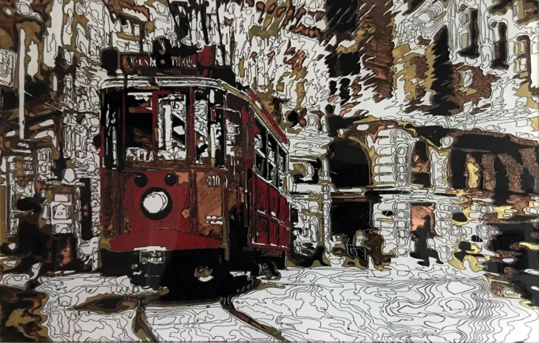 yakınlaştır "410" eseri EMRE LÜLE tarafından 2017 yılında 21x46 cm ölçülerinde Poliplastik tekniği ile yapılmıştır.