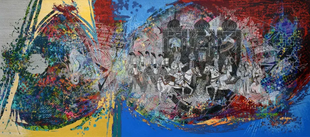 ENGİN KORKMAZ — “İsimsiz”, 2017 "İsimsiz" eseri ENGİN KORKMAZ tarafından 2017 yılında 80x180 cm ölçülerinde Tuval üzeri akrilik boya tekniği ile yapılmıştır.