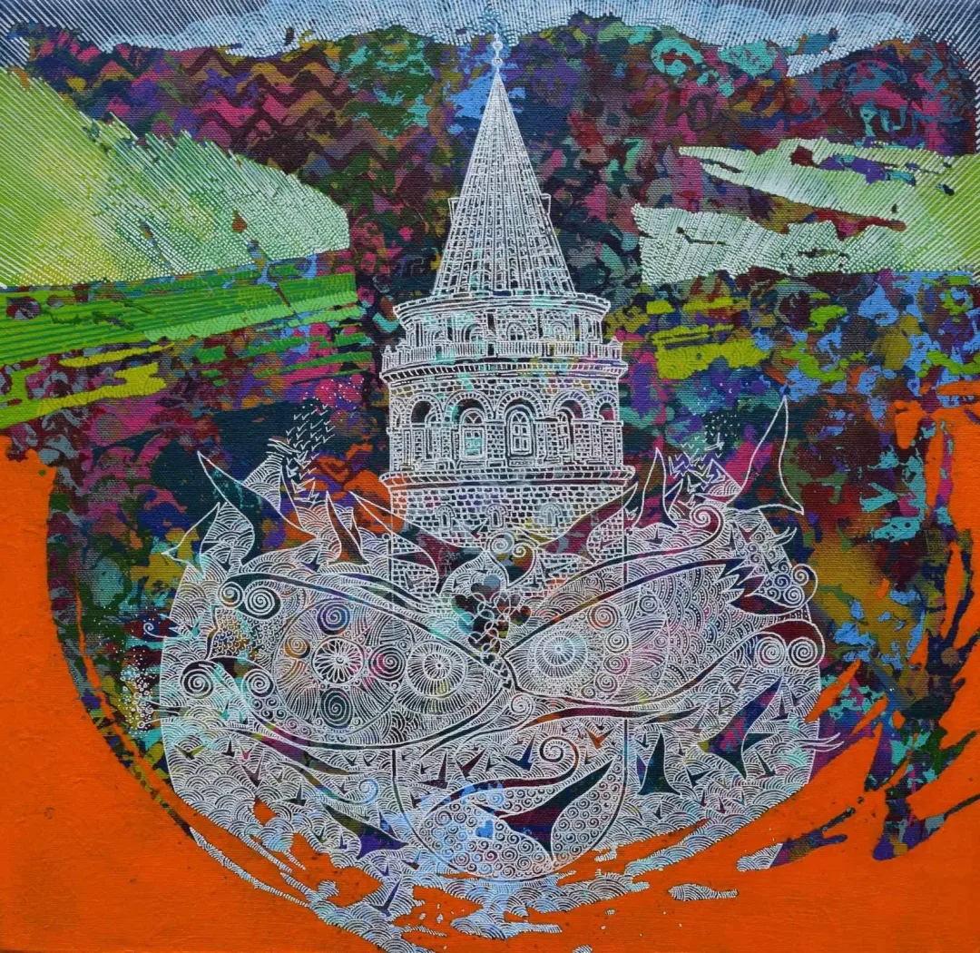 ENGİN KORKMAZ — “İsimsiz”, 2017 "İsimsiz" eseri ENGİN KORKMAZ tarafından 2017 yılında 40x40 cm ölçülerinde Tuval üzeri akrilik boya tekniği ile yapılmıştır.