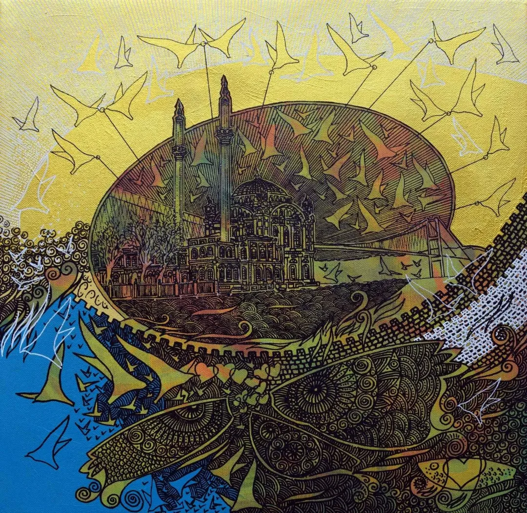 ENGİN KORKMAZ — “İsimsiz”, 2017 "İsimsiz" eseri ENGİN KORKMAZ tarafından 2017 yılında 40x40 cm ölçülerinde Tuval üzeri akrilik boya tekniği ile yapılmıştır.