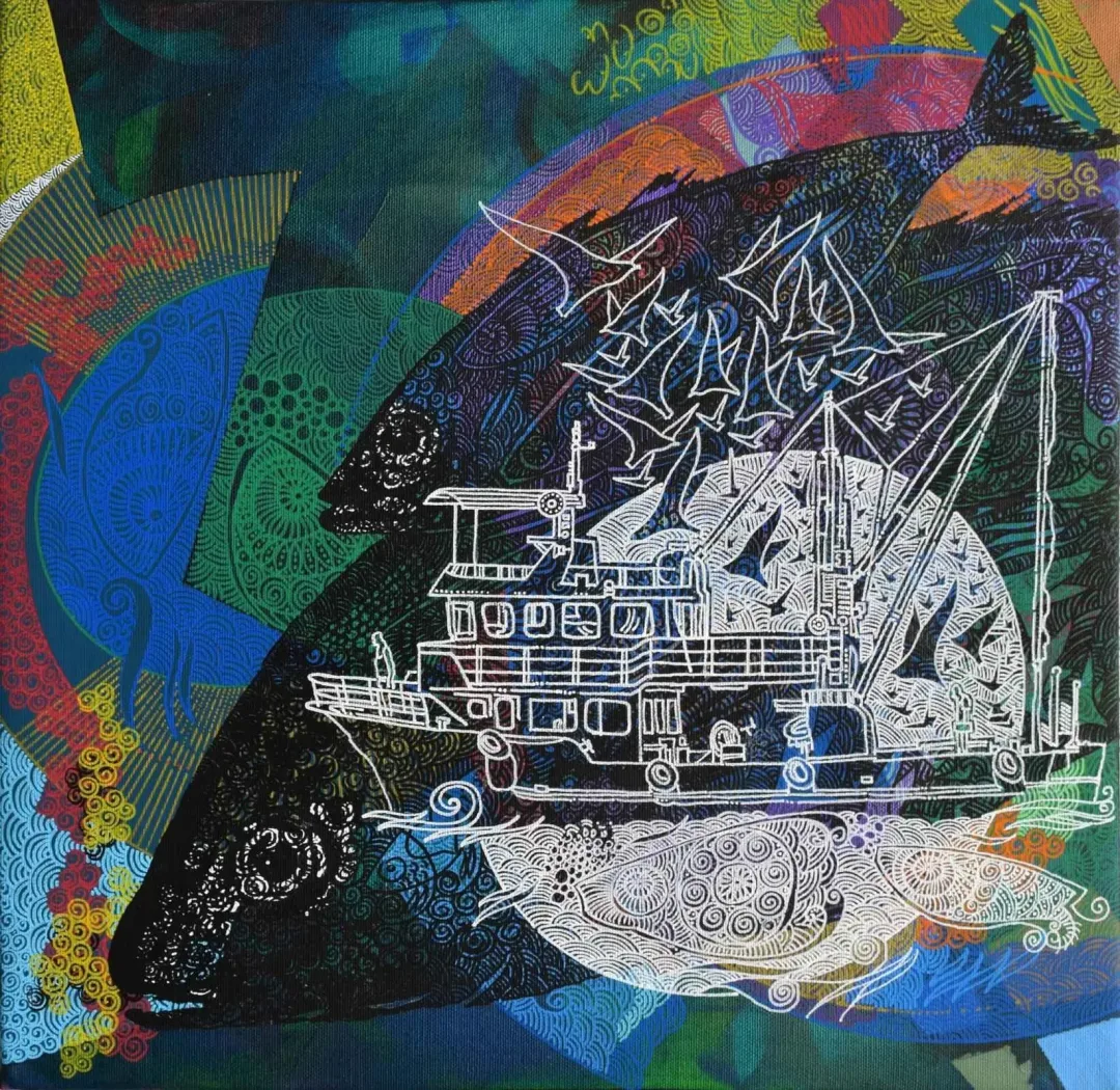 ENGİN KORKMAZ — “İsimsiz”, 2017 "İsimsiz" eseri ENGİN KORKMAZ tarafından 2017 yılında 40x40 cm ölçülerinde Tuval üzeri akrilik boya tekniği ile yapılmıştır.