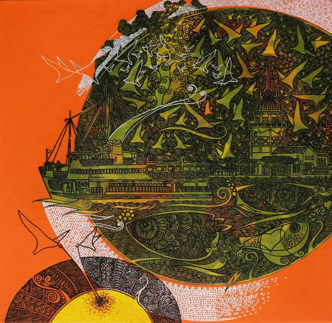 ENGİN KORKMAZ — “İsimsiz”, 2017 "İsimsiz" eseri ENGİN KORKMAZ tarafından 2017 yılında 40x40 cm ölçülerinde Tuval üzeri akrilik boya tekniği ile yapılmıştır.