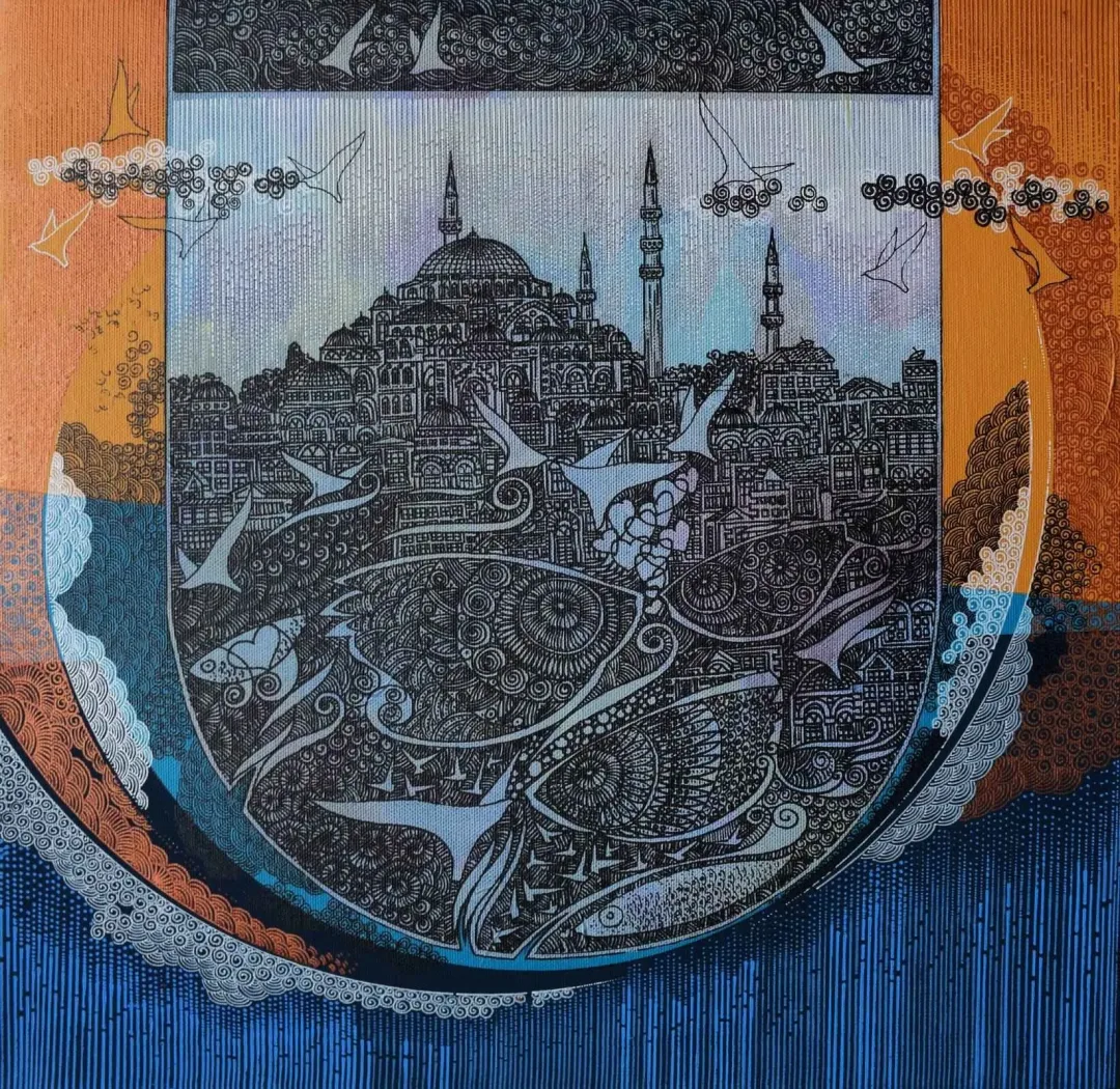 ENGİN KORKMAZ — “İsimsiz”, 2017 "İsimsiz" eseri ENGİN KORKMAZ tarafından 2017 yılında 40x40 cm ölçülerinde Tuval üzeri akrilik boya tekniği ile yapılmıştır.