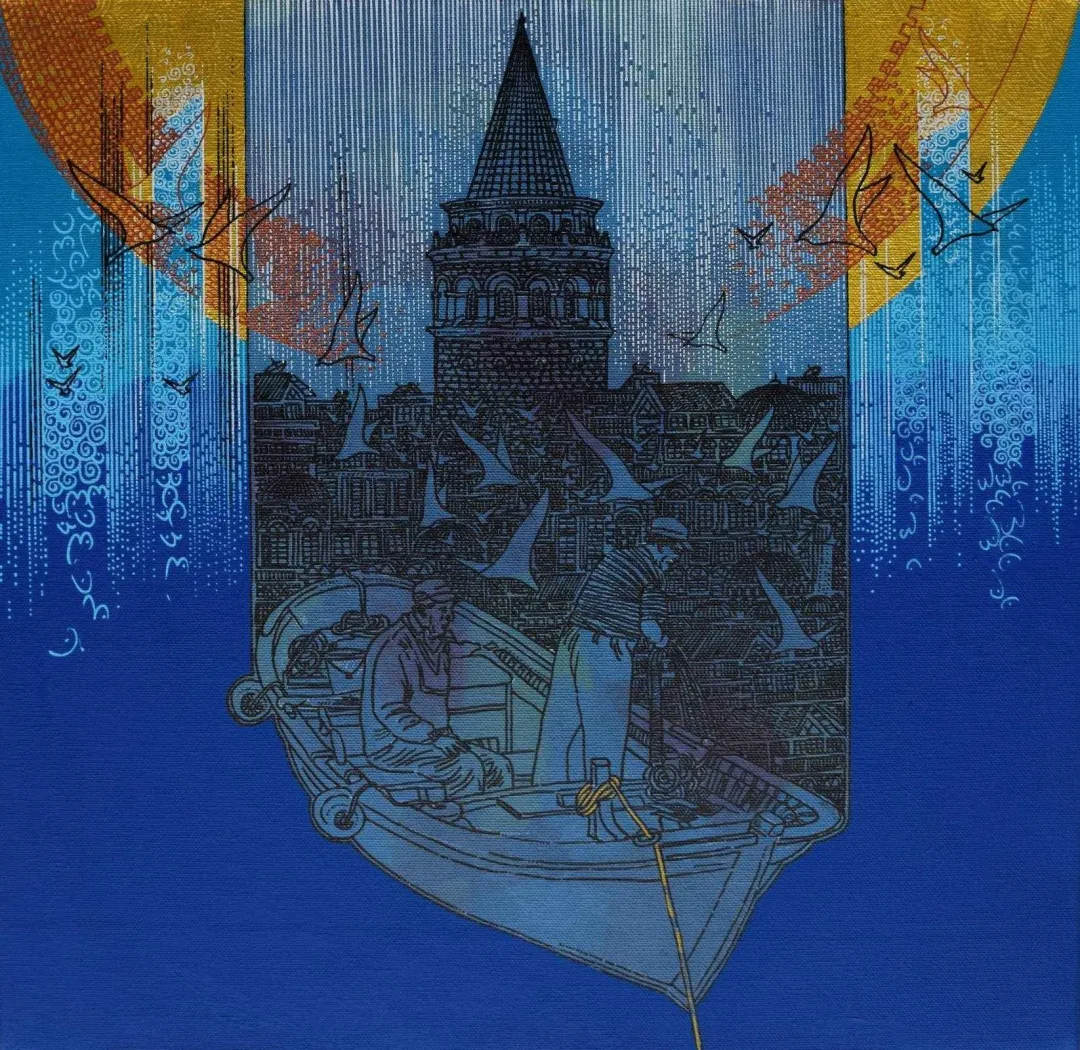 ENGİN KORKMAZ — “İsimsiz”, 2017 "İsimsiz" eseri ENGİN KORKMAZ tarafından 2017 yılında 40x40 cm ölçülerinde Tuval üzeri akrilik boya tekniği ile yapılmıştır.