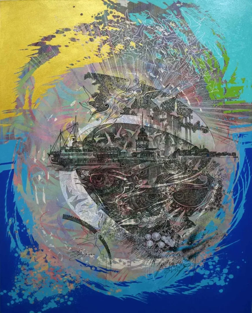 ENGİN KORKMAZ — “İsimsiz”, 2016 "İsimsiz" eseri ENGİN KORKMAZ tarafından 2016 yılında 120x90 cm ölçülerinde Tuval üzeri akrilik boya tekniği ile yapılmıştır.