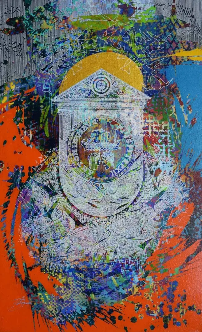 ENGİN KORKMAZ — “İsimsiz”, 2016 "İsimsiz" eseri ENGİN KORKMAZ tarafından 2016 yılında 80x50 cm ölçülerinde Tuval üzeri akrilik boya tekniği ile yapılmıştır.