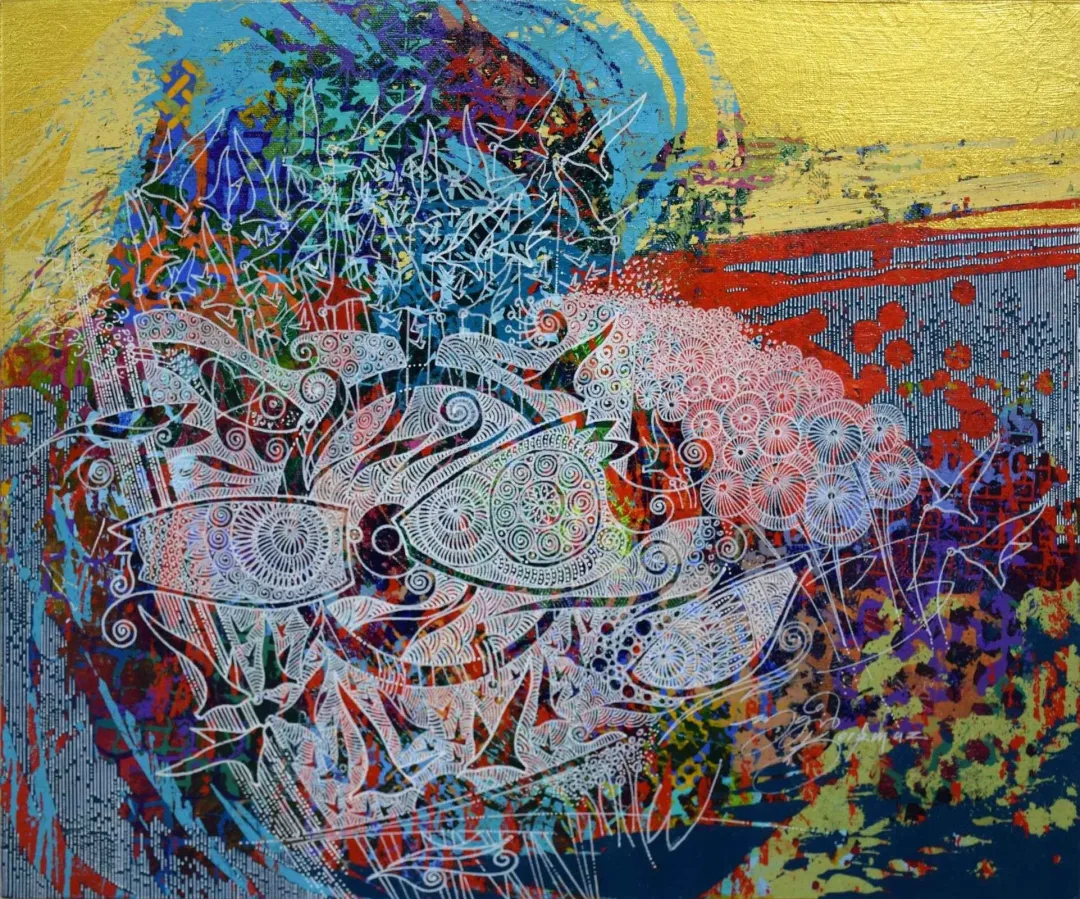 ENGİN KORKMAZ — “İsimsiz”, 2016 "İsimsiz" eseri ENGİN KORKMAZ tarafından 2016 yılında 40x50 cm ölçülerinde Tuval üzeri akrilik boya tekniği ile yapılmıştır.