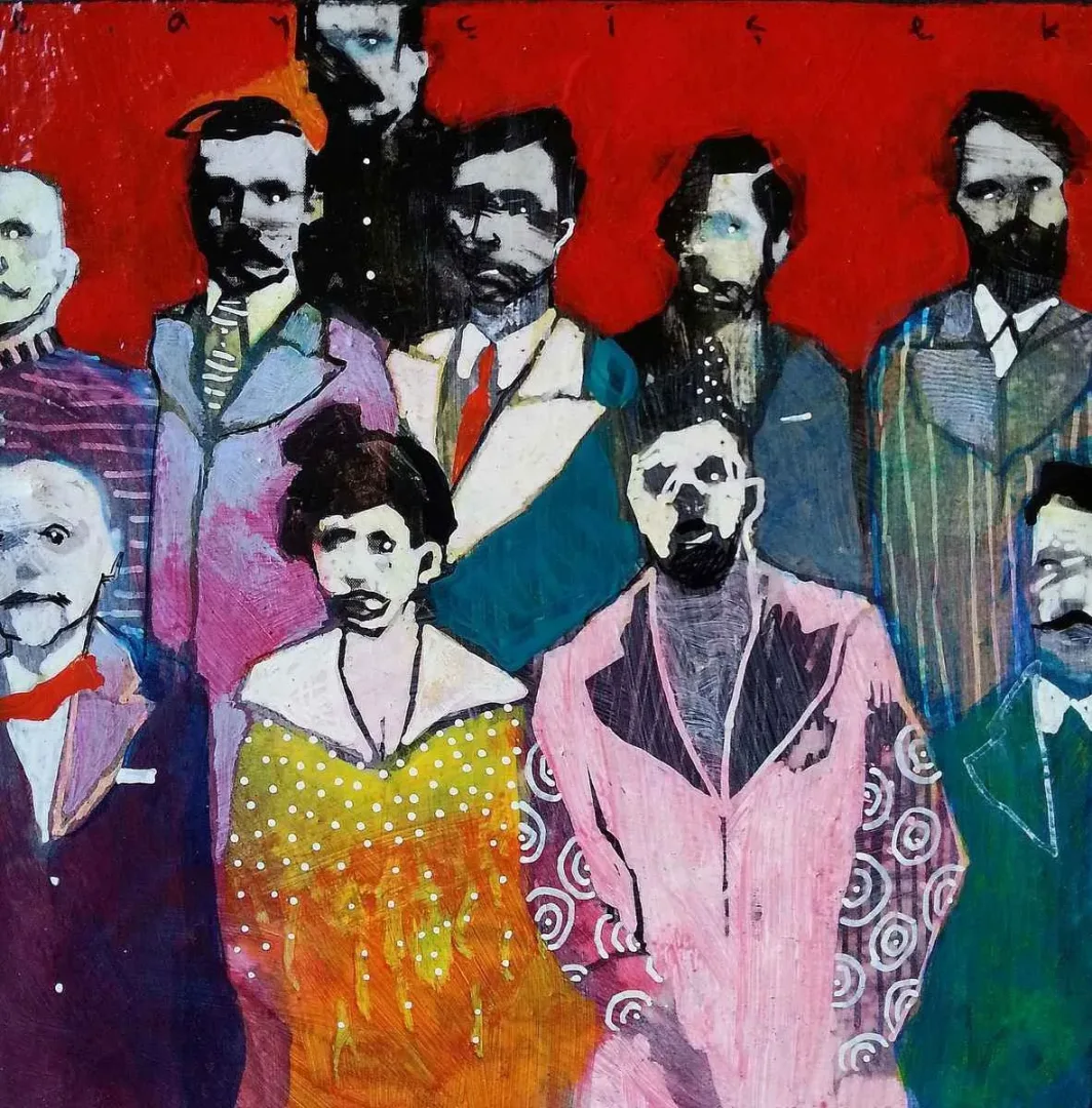 ERCAN AYÇİÇEK — “İsimsiz”, 2016 "İsimsiz" eseri ERCAN AYÇİÇEK tarafından 2016 yılında 12x12 cm ölçülerinde Duralit üzeri akrilik boya tekniği ile yapılmıştır.