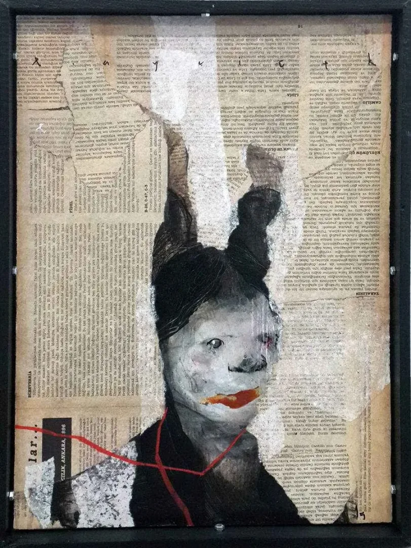 ERCAN AYÇİÇEK — “İsimsiz”, 2015 "İsimsiz" eseri ERCAN AYÇİÇEK tarafından 2015 yılında 30x20 cm ölçülerinde Duralit üzeri karışık teknik tekniği ile yapılmıştır.