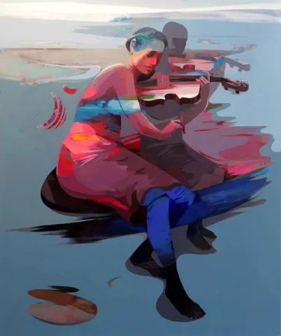 HAKAN ERASLAN tarafından 150x126 cm ölçülerinde Tuval üzeri yağlı boya tekniği ile yapılmıştır.