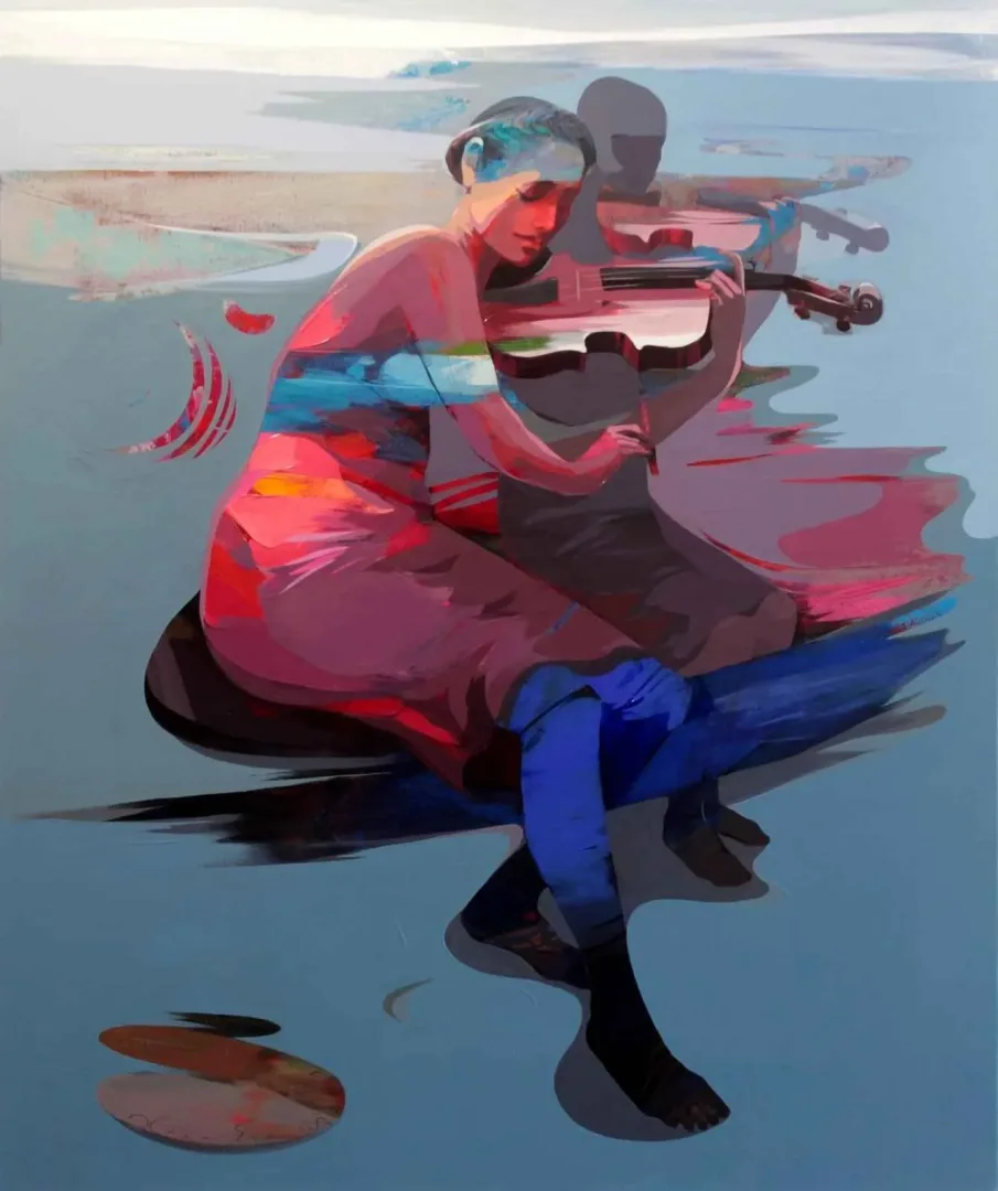HAKAN ERASLAN — “İsimsiz” "İsimsiz" eseri HAKAN ERASLAN tarafından 150x126 cm ölçülerinde Tuval üzeri yağlı boya tekniği ile yapılmıştır.