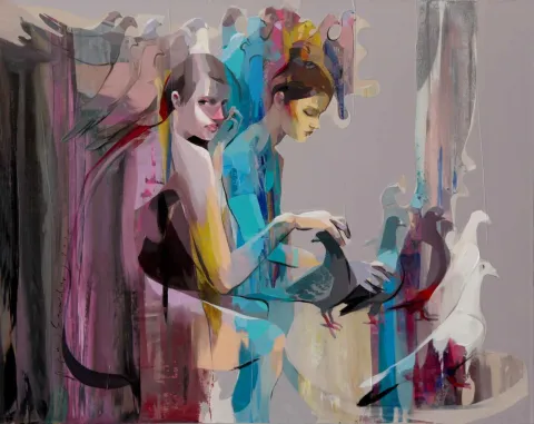 HAKAN ERASLAN tarafından 80x100 cm ölçülerinde Tuval üzeri yağlı boya tekniği ile yapılmıştır.