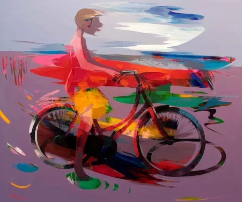 HAKAN ERASLAN tarafından 126x150 cm ölçülerinde Tuval üzeri yağlı boya tekniği ile yapılmıştır.