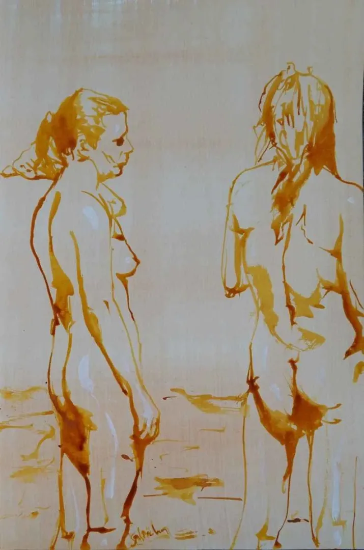 yakınlaştır "Kağıt üzerine safran ve bal" eseri ALİ ÖZHAN GÜNEŞ tarafından 2017 yılında 33x22 cm ölçülerinde yapılmıştır.