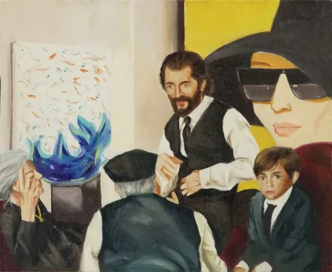 ŞEYMA BAŞARAN — 2017 Bu eser ŞEYMA BAŞARAN tarafından 2017 yılında 27x27 cm ölçülerinde Pres tuval üzeri yağlı boya tekniği ile yapılmıştır.