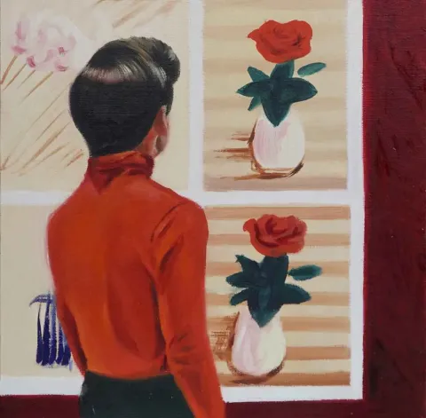 ŞEYMA BAŞARAN — 2017 Bu eser ŞEYMA BAŞARAN tarafından 2017 yılında 20x20 cm ölçülerinde Pres tuval üzeri yağlı boya tekniği ile yapılmıştır.