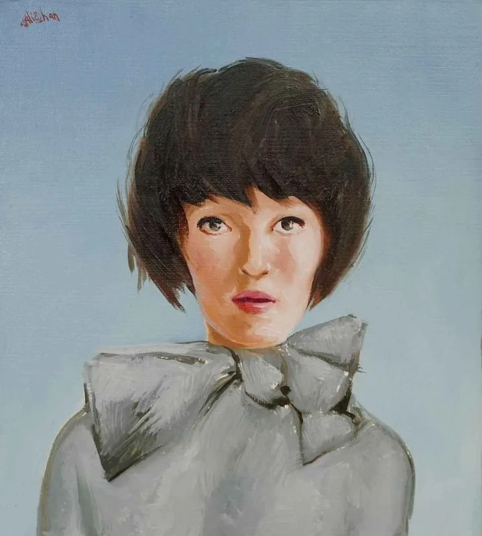 yakınlaştır "Woman portraits - kadınlar" eseri ALİ ÖZHAN GÜNEŞ tarafından 2017 yılında 18x16 cm ölçülerinde Duralit üzeri yağlı boya tekniği ile yapılmıştır.