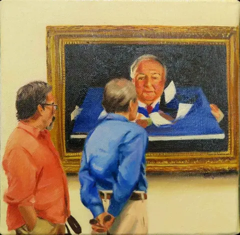 ŞEYMA BAŞARAN — 2017 Bu eser ŞEYMA BAŞARAN tarafından 2017 yılında 20x20 cm ölçülerinde Tuval üzeri yağlı boya tekniği ile yapılmıştır.
