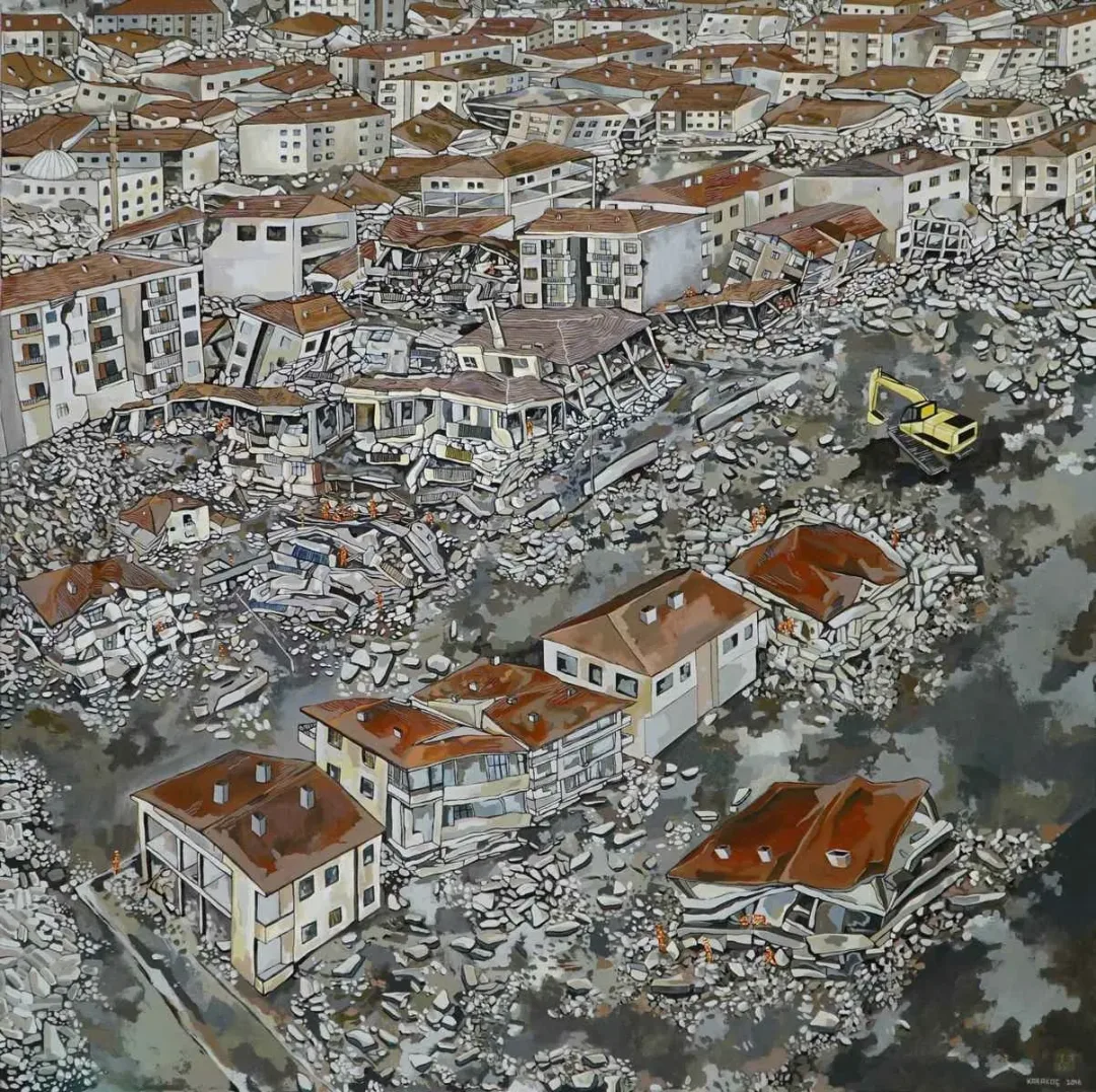 ALİ KARAKOÇ — 2016 Bu eser ALİ KARAKOÇ tarafından 2016 yılında 110x110 cm ölçülerinde Tuval üzeri akrilik boya tekniği ile yapılmıştır.