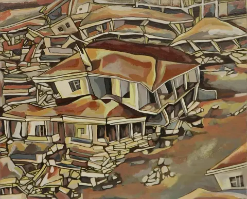 ALİ KARAKOÇ — 2017 Bu eser ALİ KARAKOÇ tarafından 2017 yılında 22x27 cm ölçülerinde MDF üzeri akrilik boya tekniği ile yapılmıştır.