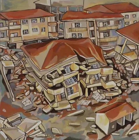 ALİ KARAKOÇ — 2017 Bu eser ALİ KARAKOÇ tarafından 2017 yılında 20x2 cm ölçülerinde MDF üzeri akrilik boya tekniği ile yapılmıştır.