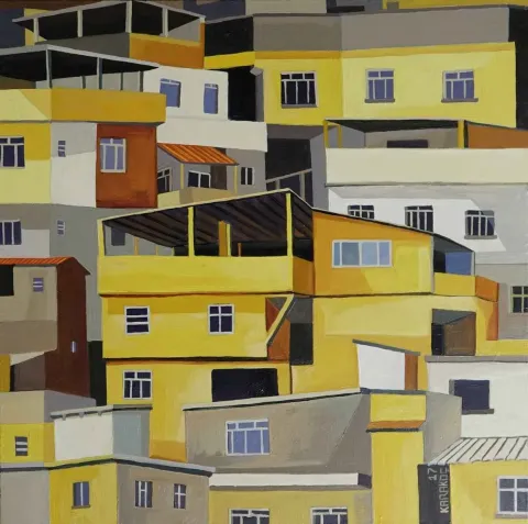 ALİ KARAKOÇ — 2017 Bu eser ALİ KARAKOÇ tarafından 2017 yılında 20x20 cm ölçülerinde Duralit üzeri yağlı boya tekniği ile yapılmıştır.