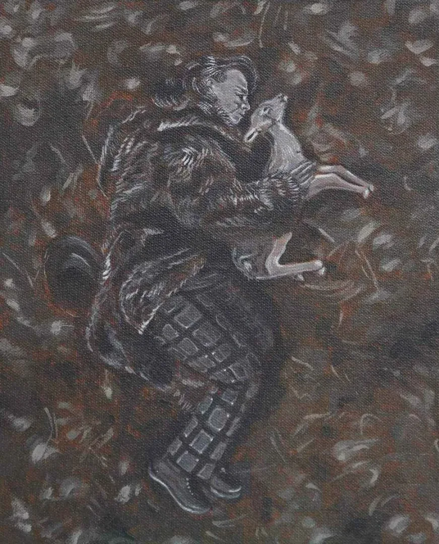 yakınlaştır "Rutin Pazar" eseri EREN ÇAĞDAŞ KARASU tarafından 2017 yılında 27x22 cm ölçülerinde Duralit üzeri akrilik boya tekniği ile yapılmıştır.