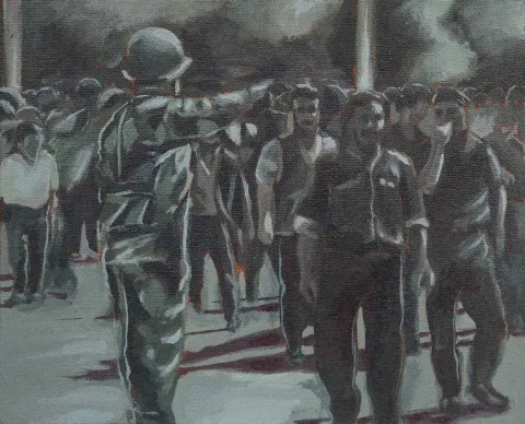 EREN ÇAĞDAŞ KARASU — “Bilinçüstü”, 2017 "Bilinçüstü" eseri EREN ÇAĞDAŞ KARASU tarafından 2017 yılında 22x27 cm ölçülerinde Duralit üzeri akrilik boya tekniği ile yapılmıştır.