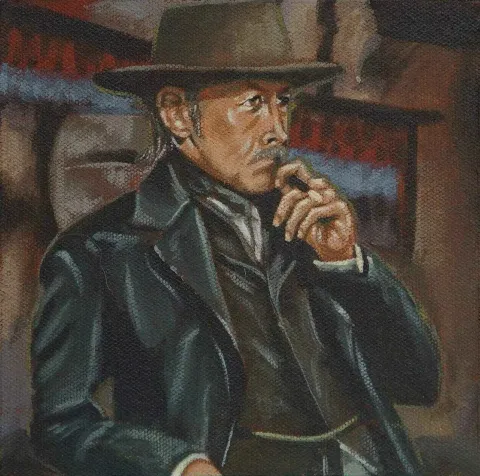 EREN ÇAĞDAŞ KARASU — “Rutin Pazar”, 2017 "Rutin Pazar" eseri EREN ÇAĞDAŞ KARASU tarafından 2017 yılında 15x15 cm ölçülerinde Duralit üzeri akrilik boya tekniği ile yapılmıştır.